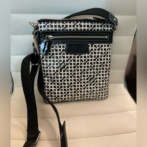 Coach Crossbody Bag Black & White Print NWT + Dust Bag